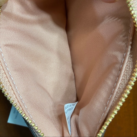 Tory Burch Perry bombe top zip card case Pink Moon - Picture 6 of 6